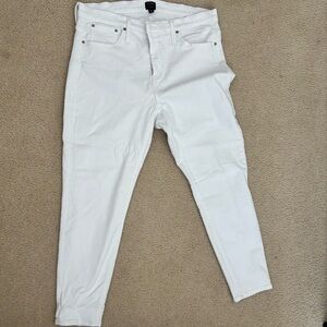 J. Crew White High-Rise Skinny Jeans